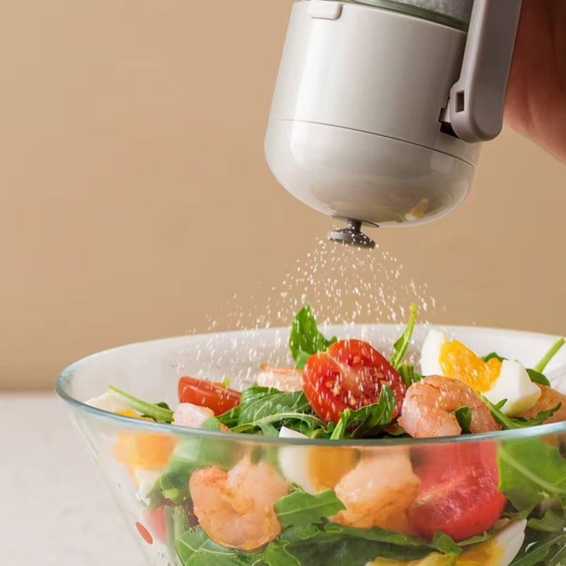 وعاء توابل زجاجي عَصري وأنيق – ملاحة بغطاء محكم