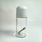 وعاء توابل زجاجي عَصري وأنيق – ملاحة بغطاء محكم 