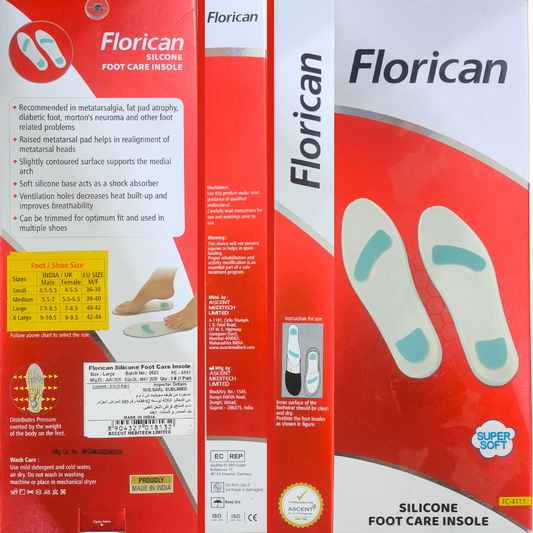 Florican - Semelle Médicale Silicone | Soulage la Douleur Instantanément