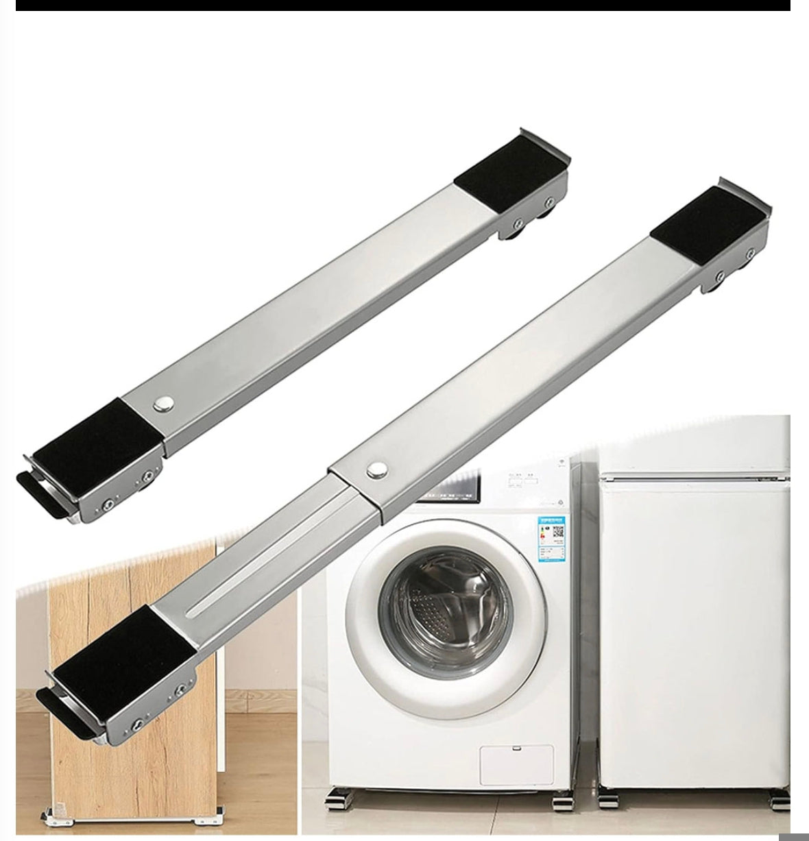 قاعدة متحركة للغسالة والثلاجة (Support mobile machine à laver &amp; réfrigérateur) 